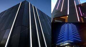نورپردازی نمای ساختمان با ریسه نوری